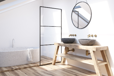 Moderní koupelně dodá dřevo příjemnou atmosféru