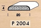 Lišta smrková  P 2004 plochá - 1 ks = 3 m