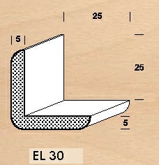 Lišta SM EL 30 rohová  - 1 ks = 3 m