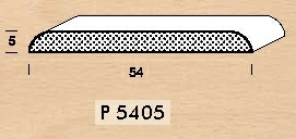Lišta smrk  P 5405 plochá  - 1 ks = 3 m