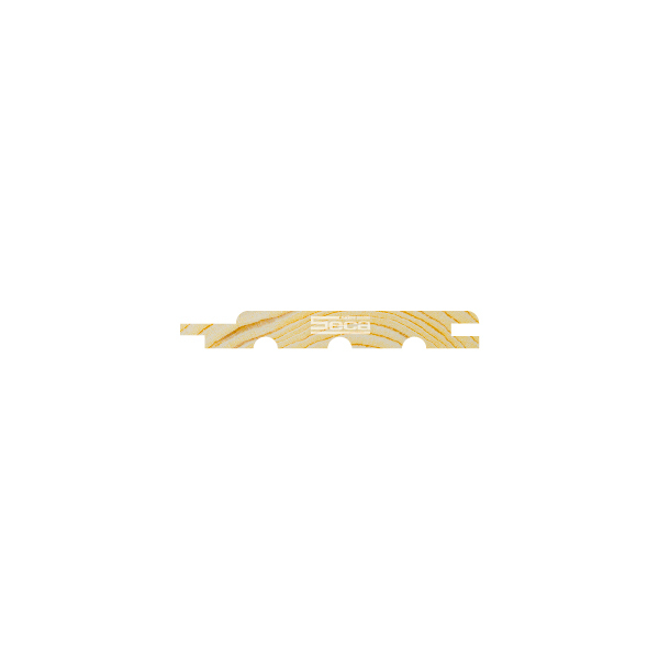 Palubky z severské borovice 12,5x 96 mm v SECA profilu\'\'E\'\'-softline AB 