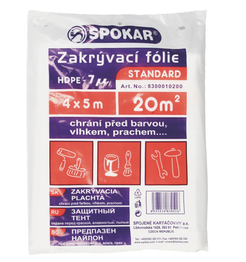 zakrývací folie 4x5m HDPE-7MY
