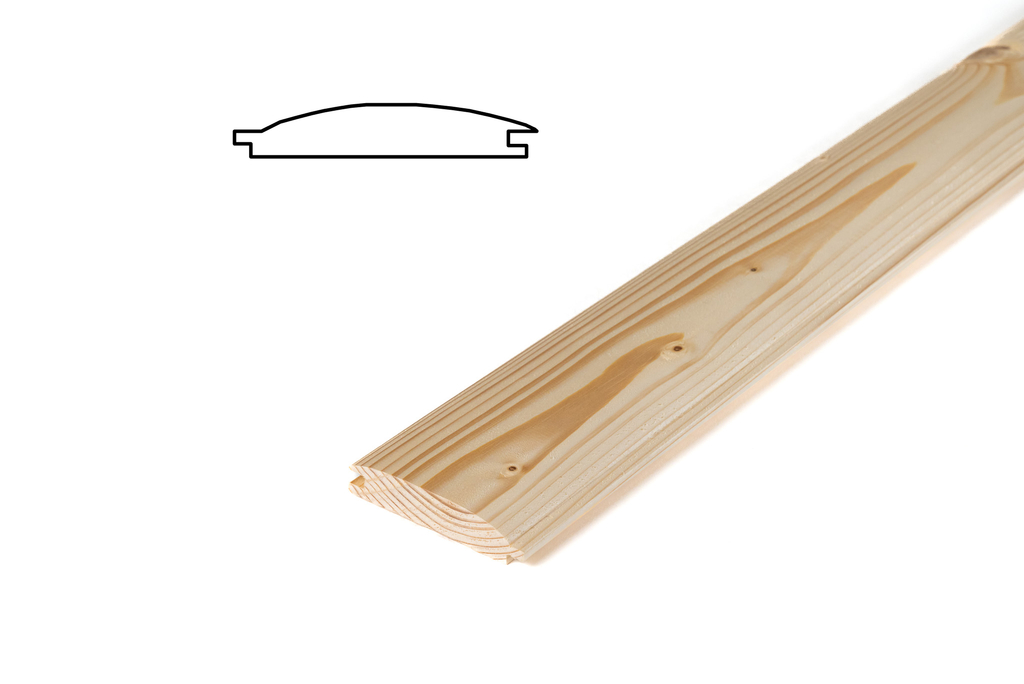 obkladová palubka SM 19x96mm profil Srubový _D_ AB