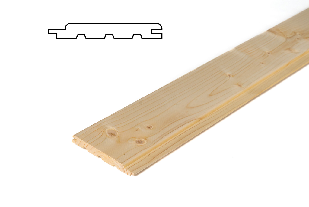 obkladová palubka SM 14x121mm profil softline _E_ AB