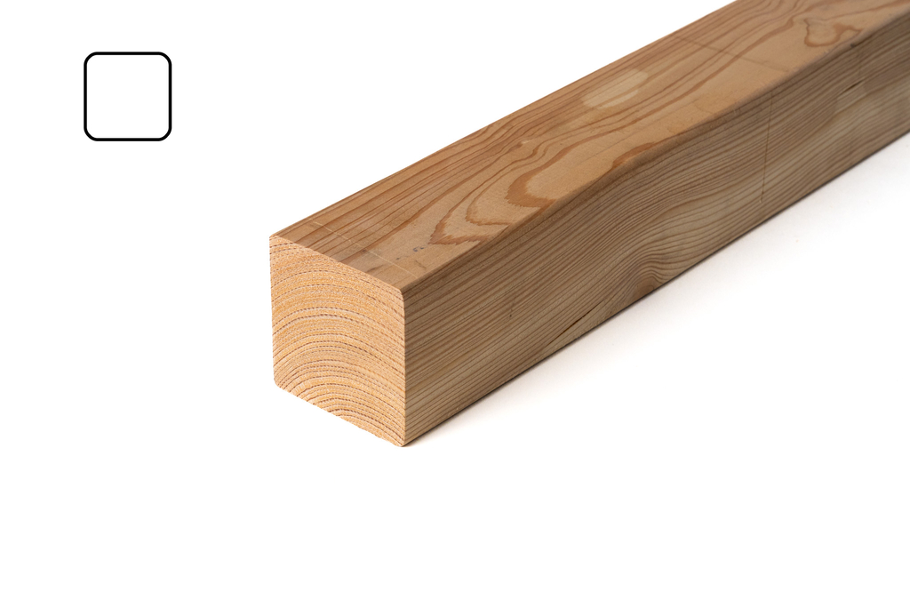 hoblovaný profil MD 90x90mm 'A4B4' AB