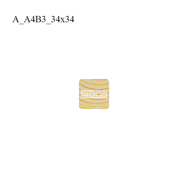Smrkový hranolek hoblovaný 34x 34 mm \'\'A4B3\'\' C 